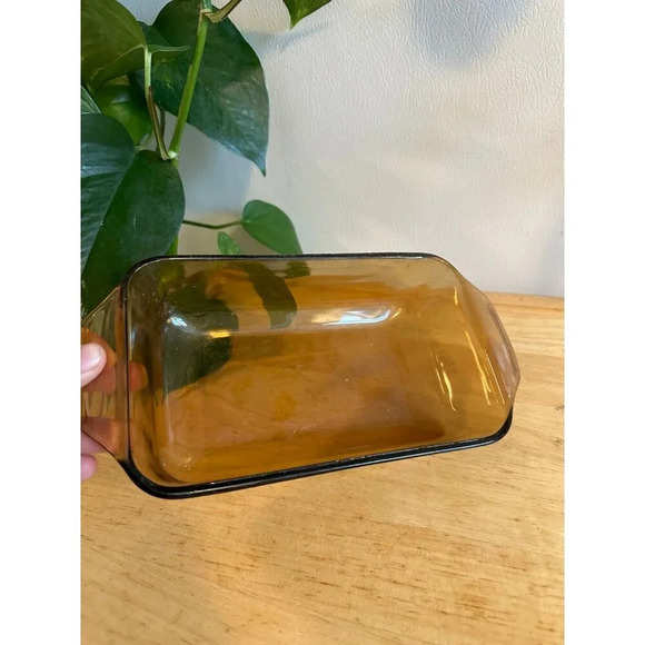 Vintage Brown glass Loaf Dish - Picture 5 of 7